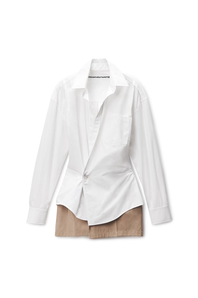 Alexander Wang Women 'pre-styled Wrap Dress' Dress In White