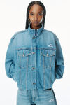 Alexander Wang vintage light indigo regen lightweight denim track jacket
