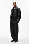 alexander wang articulated track pant in crisp nylon black