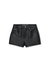 High-Waist Short in Primal Nappa Lambskin Leather