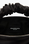 alexander wang hotfix scrunchie mini bag in satin black