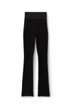 Alexander Wang black logo elastic waistband bootcut pant