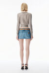 Alexander Wang champagne pullover champagne con strass termoapplicati