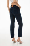 alexander wang og high-rise stovepipe jean in denim clean bright indigo