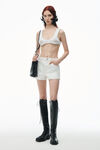 Alexander Wang vintage white ハイライズ デニムショーティー