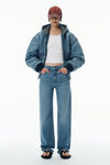 Alexander Wang classic worn indigo unisex rounded workwear jacket