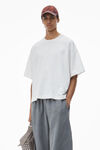 Alexander Wang sidewalk track pant in primal lambskin leather