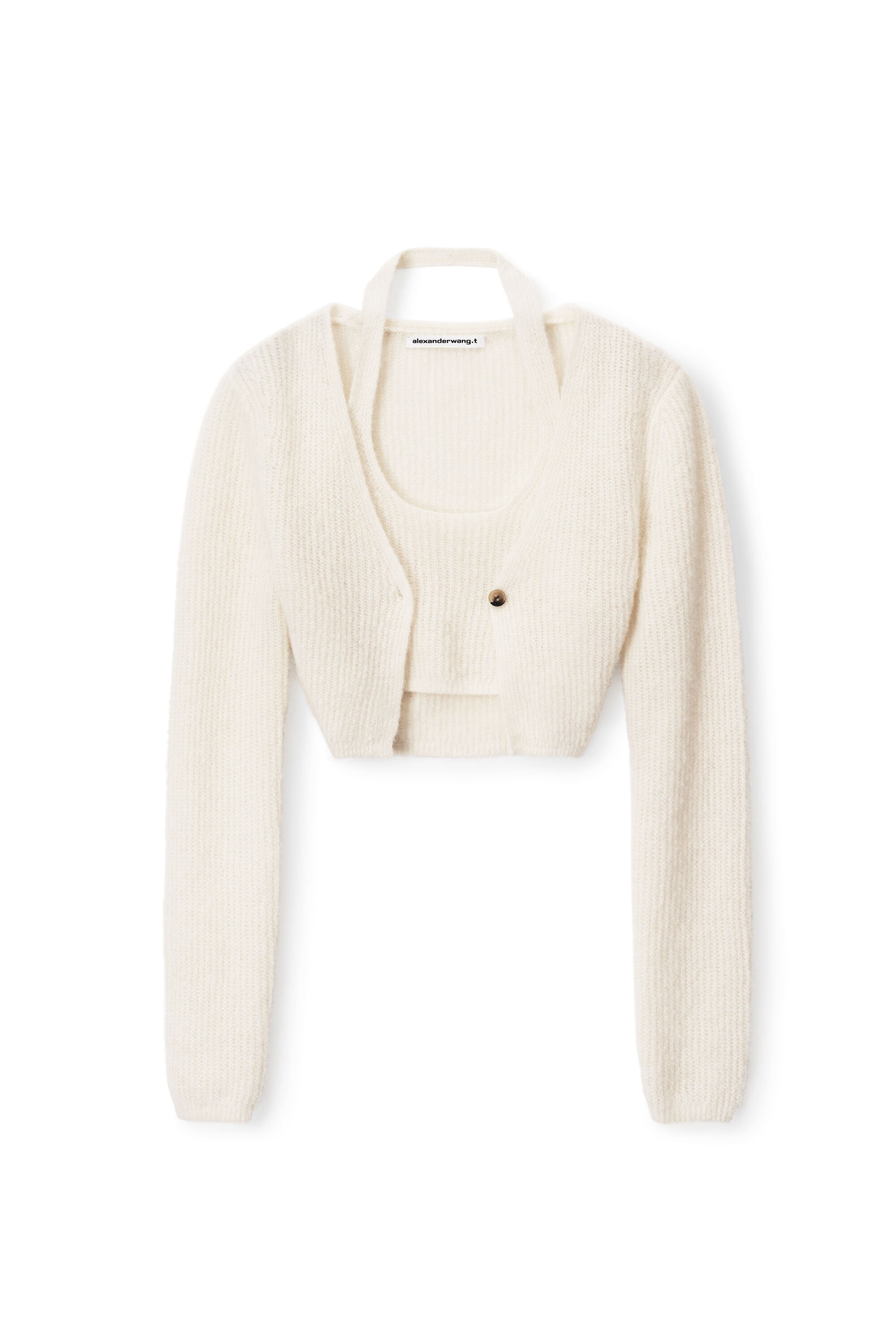 最新入荷 alexander wang ストレッチニット ジャガードロゴ