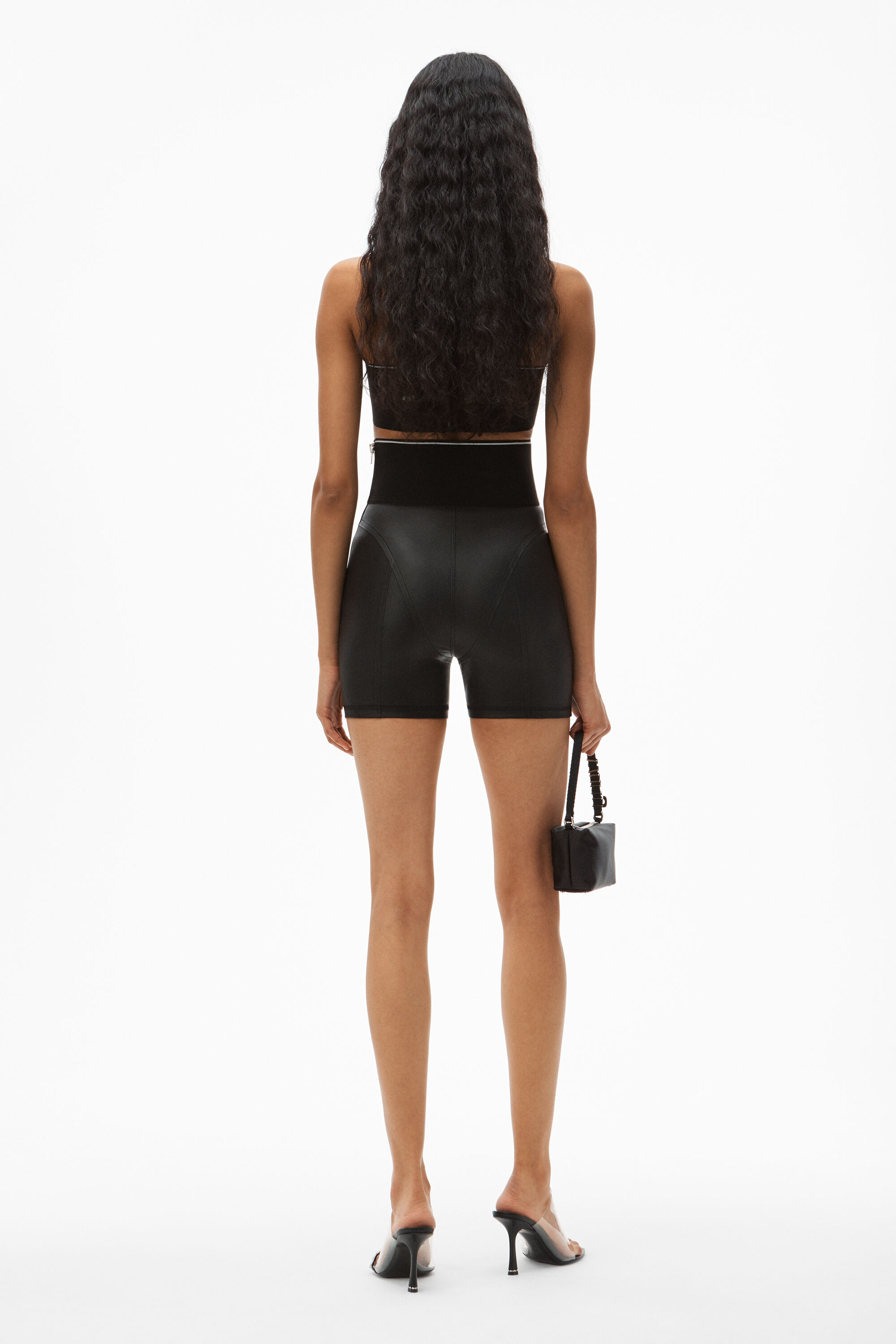 alexanderwang LOGO ELASTIC BIKE SHORT 