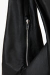 alexander wang 5-pocket hobo in tumbled moto leather black