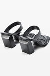 Alexander Wang black mila 85mm sandal in leather