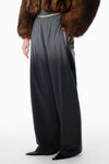 Alexander Wang silver/black unisex reflective track pant mid-rise