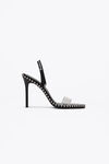 alexander wang nova pvc strap sandal   black