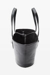 Dome Small Tote Bag in Crackle Patent Leather