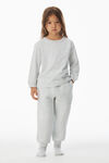 alexander wang essential平纹针织布增塑溶胶印花儿童长袖 t 恤 light heather grey