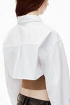 Alexander Wang camel/white pre-styled cami & cropped button up twinset