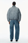 Alexander Wang washed lt grey unisex padded track jacket