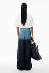 Alexander Wang white cropped cinched cotton polo