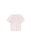 Alexander Wang cradle pink logo jacquard short sleeve baby tee
