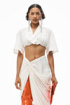 alexander wang asymmetrical skirt in silky jersey off white