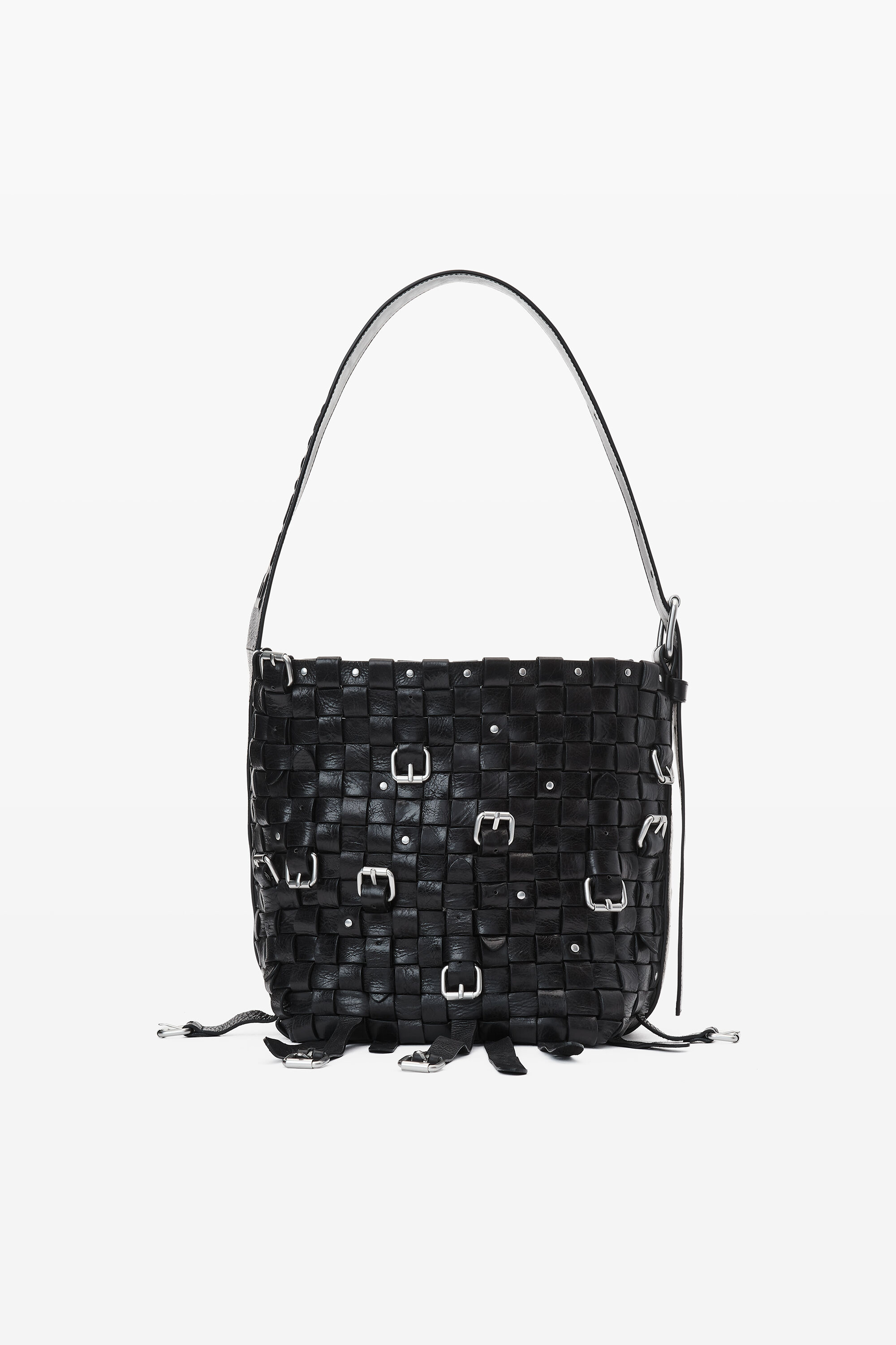 alexander ブラックレザー サリバンミュール Alexander Wang - スモール・リッコ・ペブルド・レザー