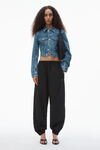 Alexander Wang black pantaloni sportivi in nylon