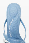 alexander wang dome 85 water snake strappy slide sandal cerulean