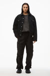 alexander wang 提花尼龙工装裤 black