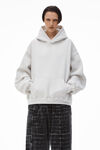 Alexander Wang vintage heather grey unisex hoodie in dense fleece