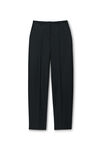 Alexander Wang black slit back low waisted tailored trouser in wool blend