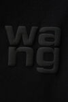 alexander wang puff logo tee in cotton jersey black