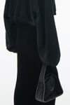 Alexander Wang grey aged ryan small bag in faded rib knit