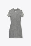 Alexander Wang heather grey grey wool-blend hotfix dress