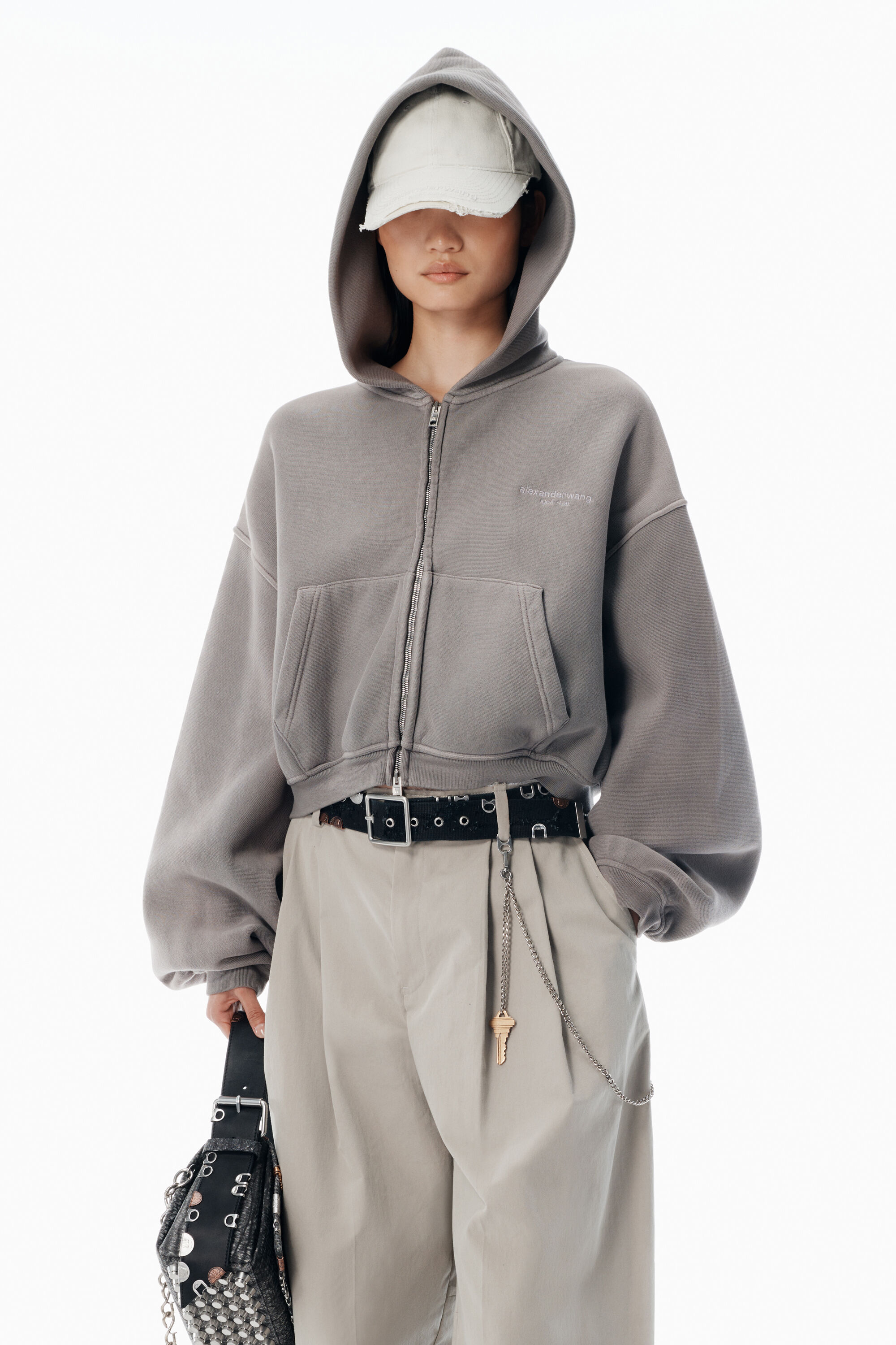 alexander wang - 【ラスト1点】 SWEATSHIRT HOODIE WITH