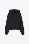 alexander wang 硬挺毛圈布连帽衫 black