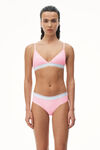 alexander wang reggiseno a triangolo in jersey a coste light pink