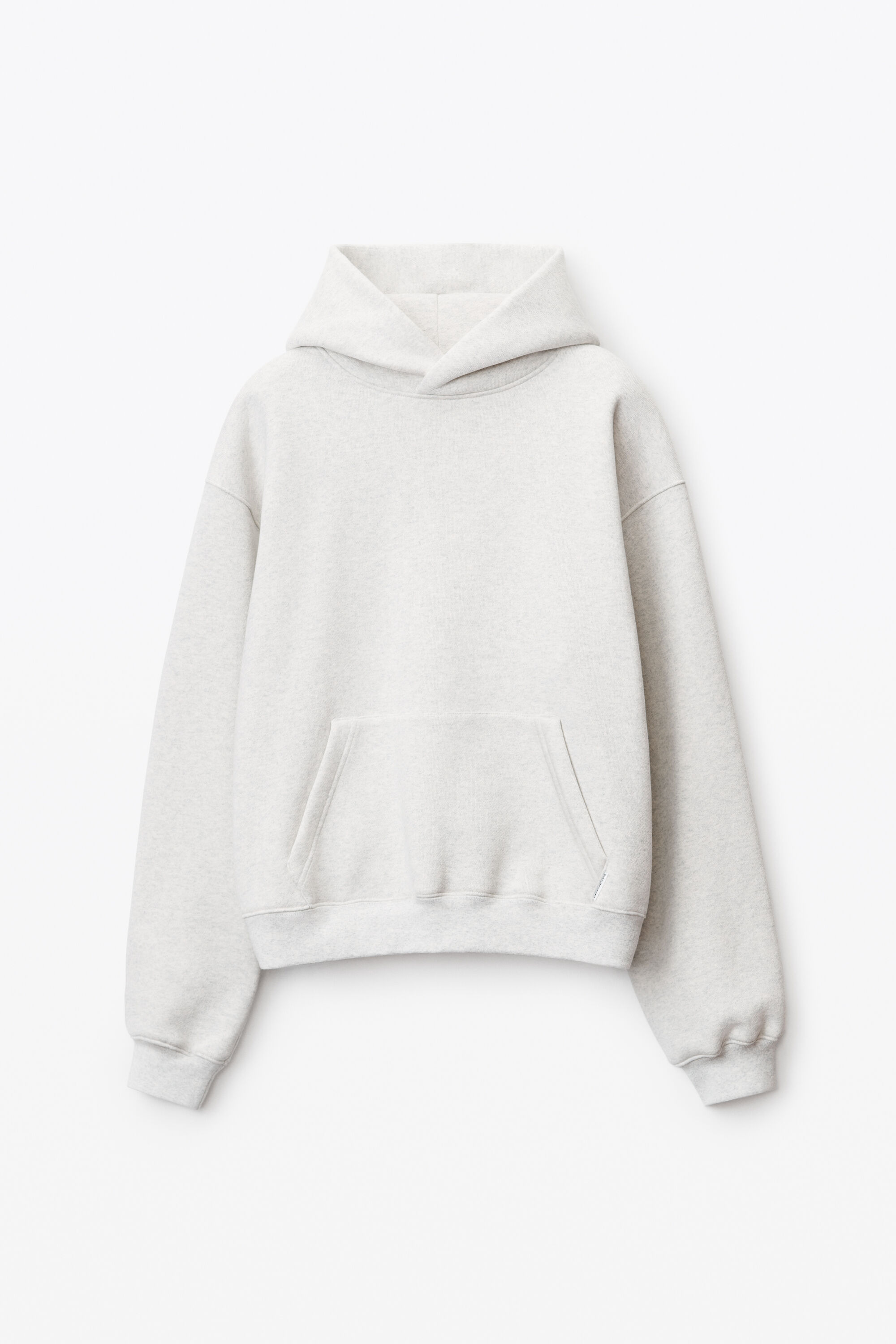 HOODIE IN DENSE FLEECE in VINTAGE HEATHER GREY | alexanderwang®