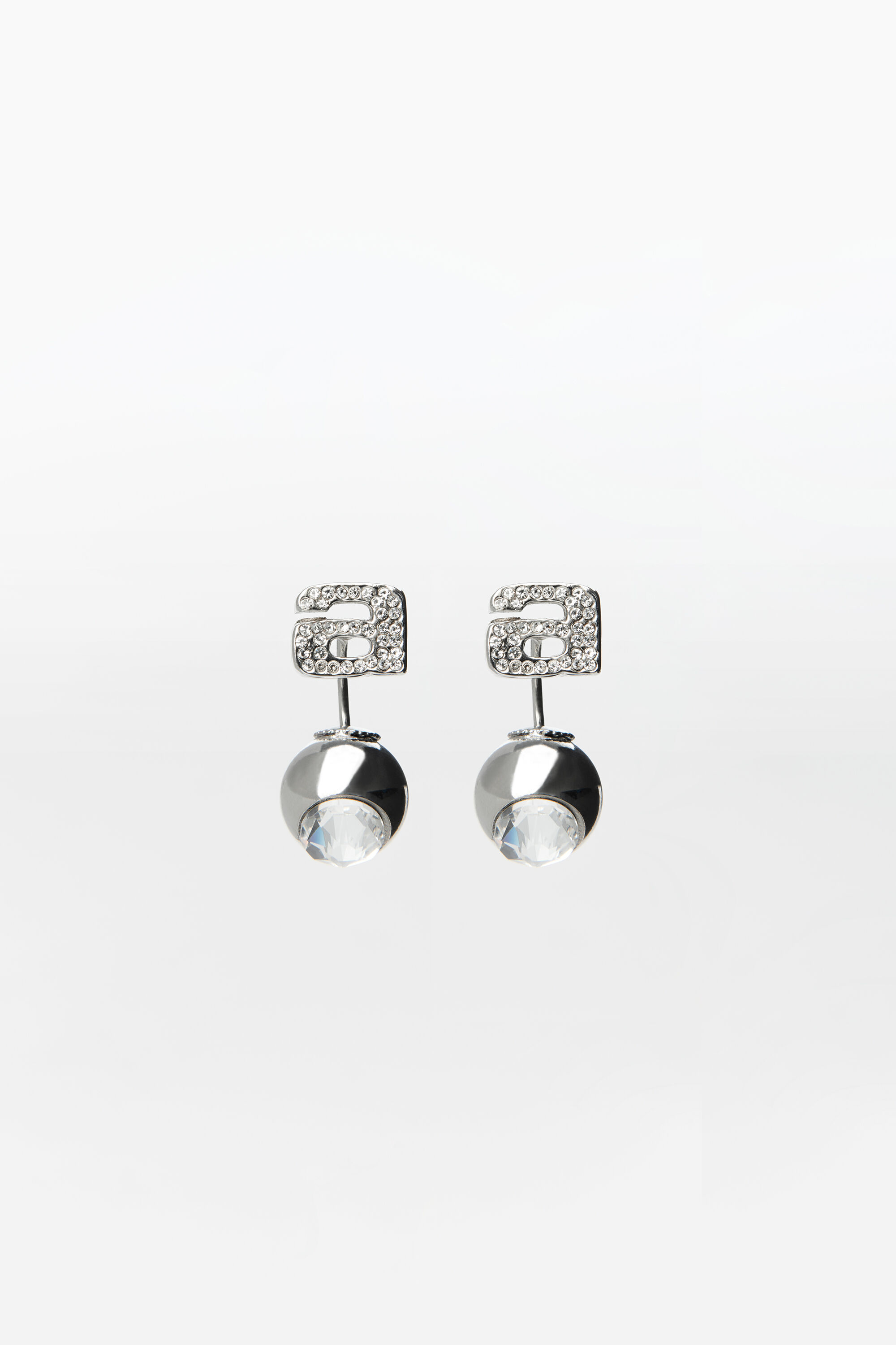 alexander wang logo earrings