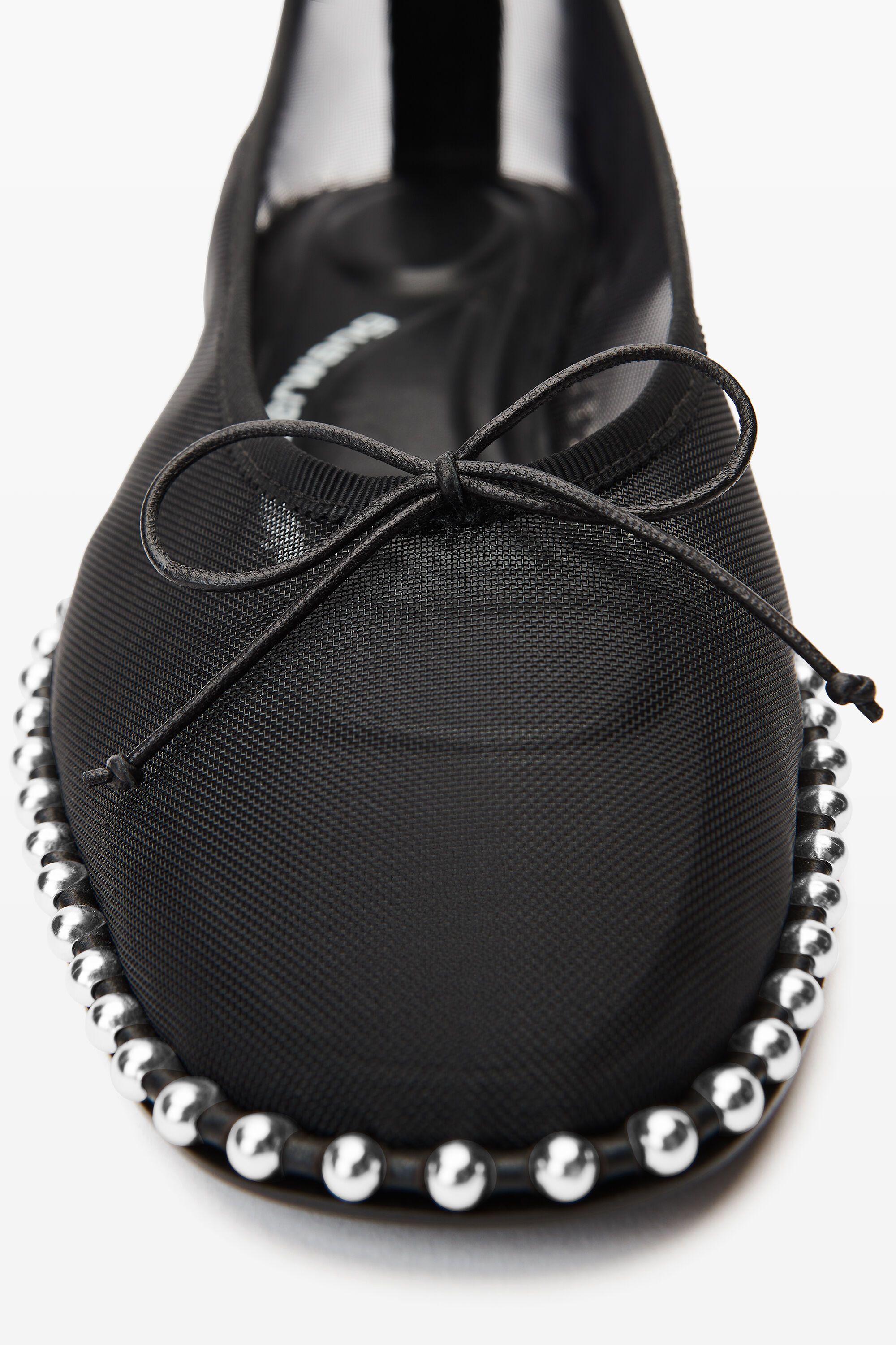 Lina Ballchain Flat in Mesh in BLACK | alexanderwang®