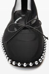 Alexander Wang black lina 珠链网眼布平底鞋