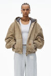 Alexander Wang light heather grey ストラクチャードテリー パフロゴ スウェットパンツ