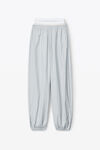 alexander wang track pant with pre-styled logo underwear waistband microchip