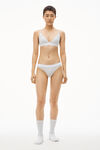 alexander wang string en jersey côtelé heather grey
