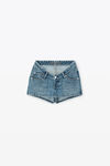 alexander wang 前部倾斜牛仔裙裤 vintage medium indigo