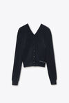 Alexander Wang black 贯穿一体式开襟设计羊毛开衫