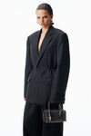 Alexander Wang black black leather roux small top handle bag