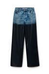 Alexander Wang vintage marbled blue サージコーティング ワイドレッグジーンズ