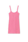 Alexander Wang lotus pink rosa trägerkleid in waffelstrick
