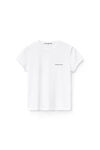 Alexander Wang white logo-print shrunken jersey tee