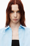 Alexander Wang black/blue pre-styled cami & cropped button up twinset